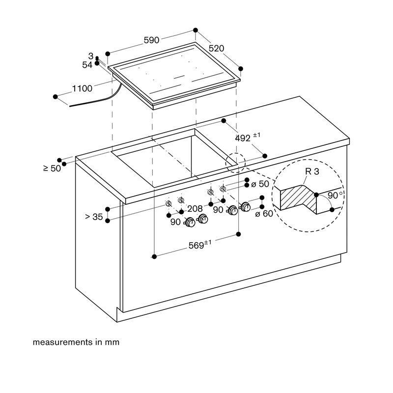 Gaggenau VI462115 400 Series Flex Induction Hob