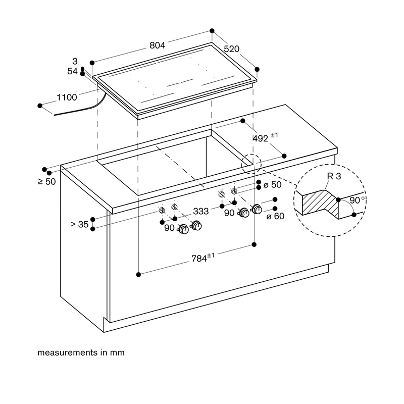 Gaggenau VI482115 400 Series Flex Induction Hob