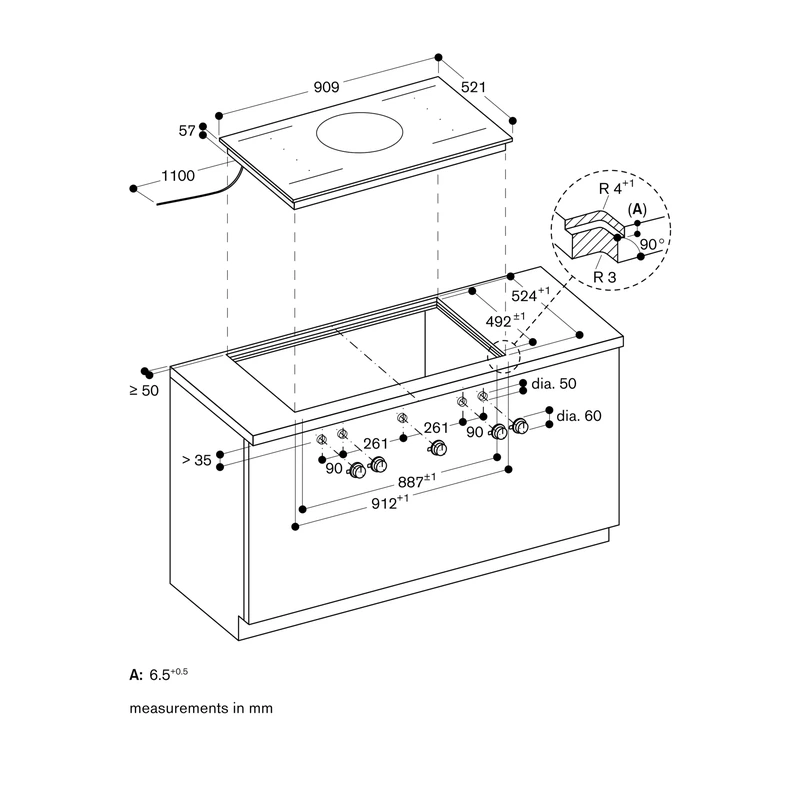 Gaggenau VI492105 400 Series Flex Induction Hob