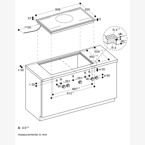 Gaggenau 400 Series Flex Induction Hob