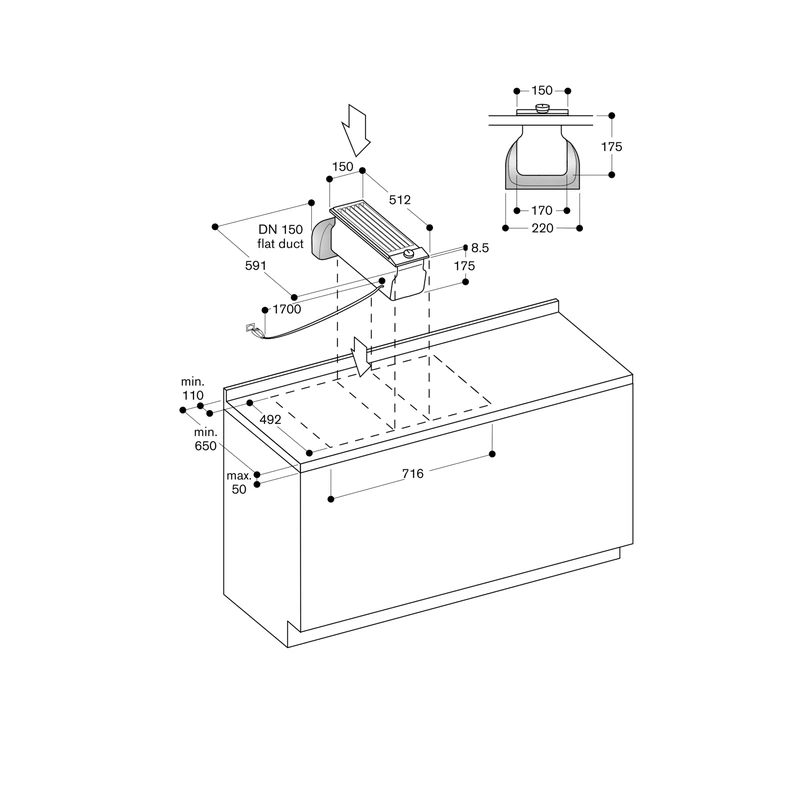 Gaggenau VL200120 200 Series Vario Domino Downdraft