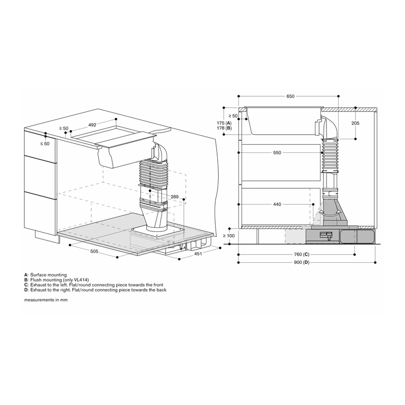 Gaggenau VL200120 200 Series Vario Domino Downdraft