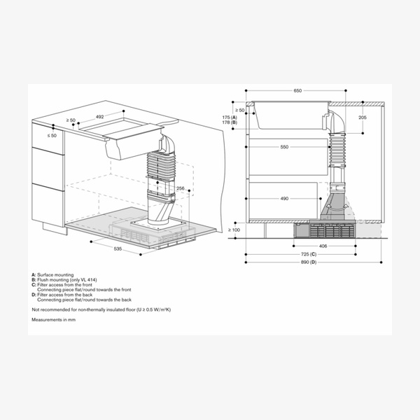 Gaggenau 200 Series Vario Domino Downdraft