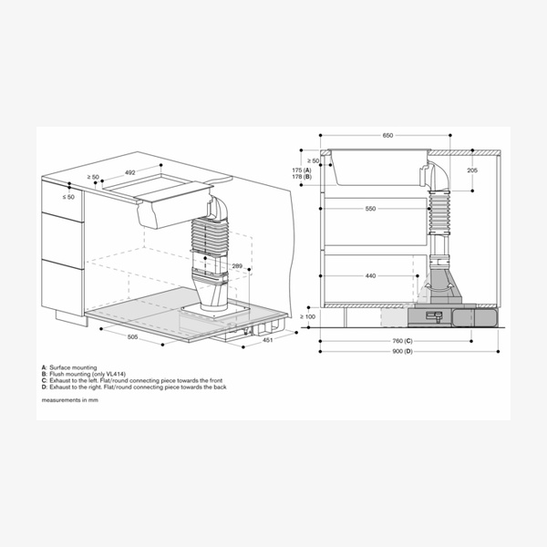 Gaggenau 200 Series Vario Domino Downdraft