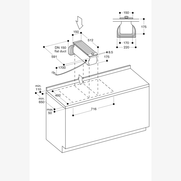 Gaggenau 200 Series Vario Domino Downdraft