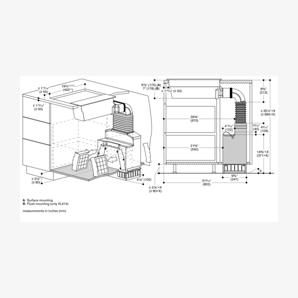 Gaggenau 200 Series Vario Domino Downdraft