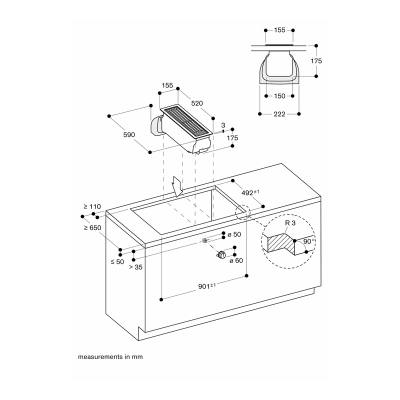 Gaggenau VL414115 400 Series Domino Downdraft