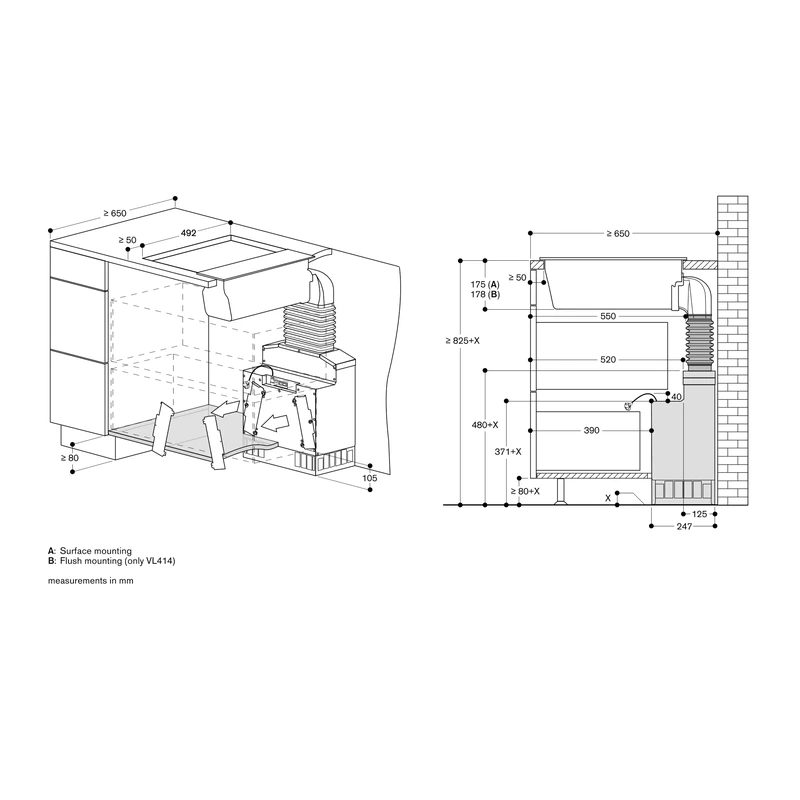 Gaggenau VL414115 400 Series Domino Downdraft