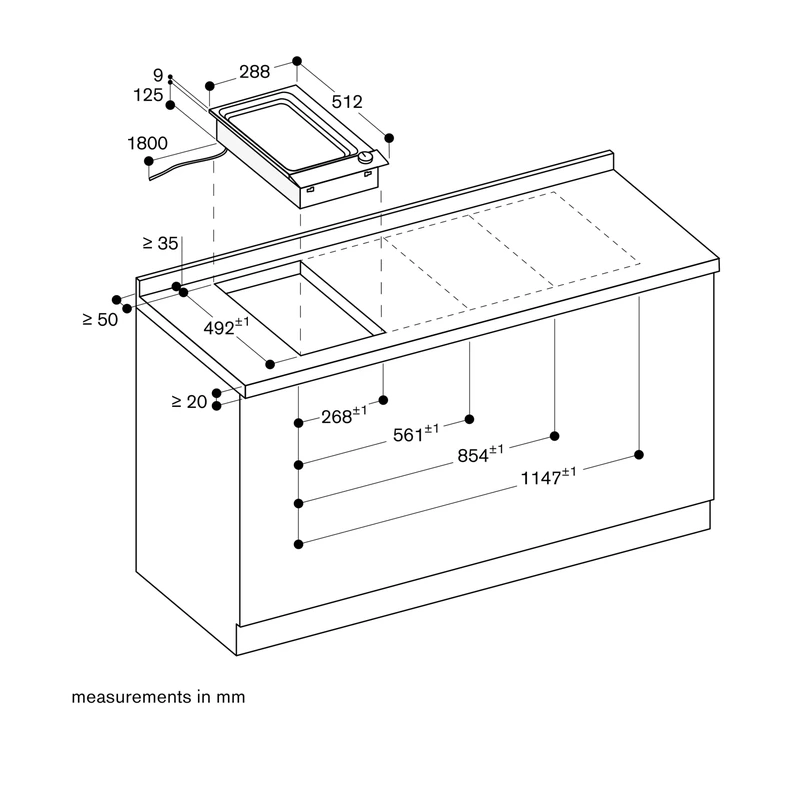 Gaggenau VP230120 200 Series Domino Teppan Yaki