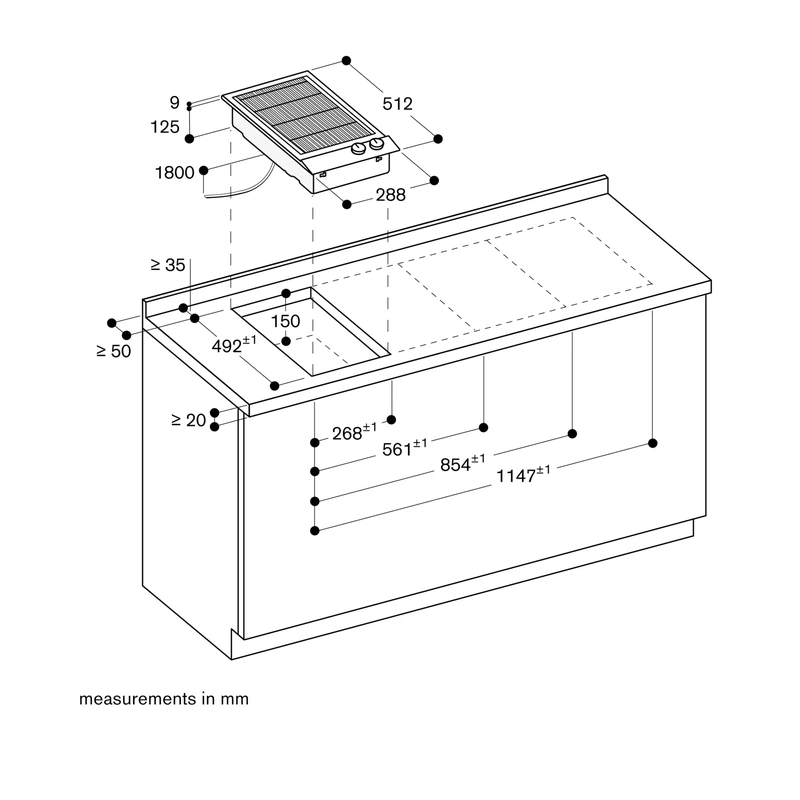 Gaggenau VR230120 200 Series Domino BBQ Grill