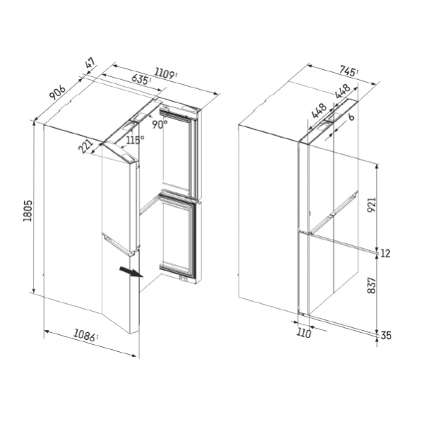 Liebherr Prime Fridge Freezer