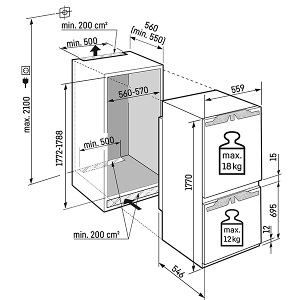 Liebherr Pure Fridge Freezer