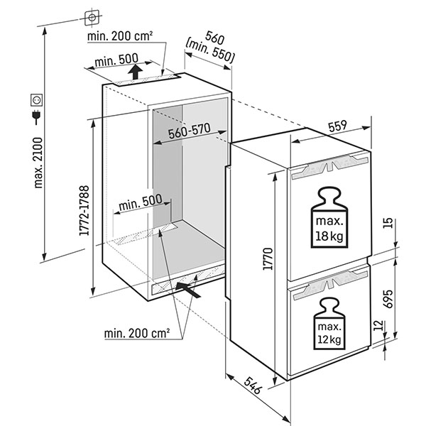 Liebherr Plus Fridge Freezer