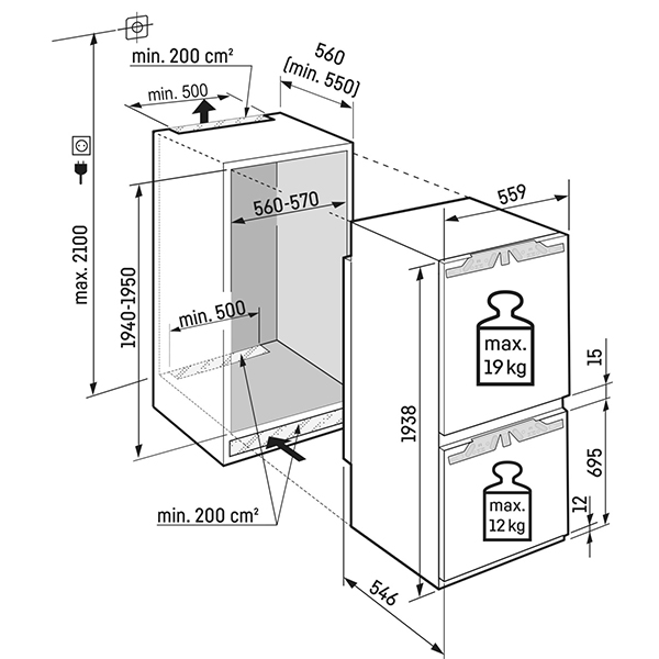 Liebherr Pure XL Fridge Freezer