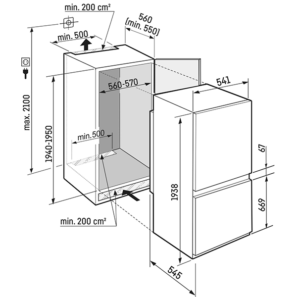 Liebherr Pure XL Fridge Freezer