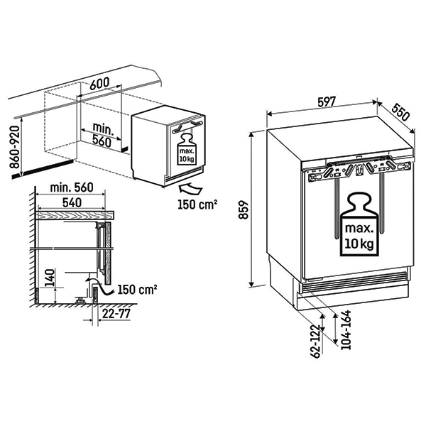 Liebherr Pure Fridge inc Ice Box