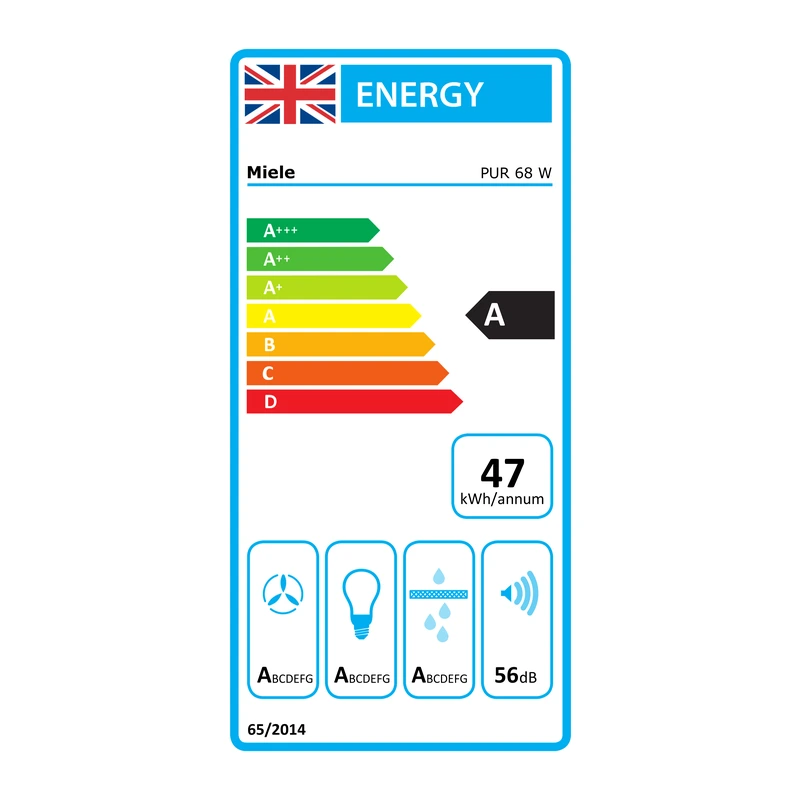 Miele DAPUR68W Chimney Hood