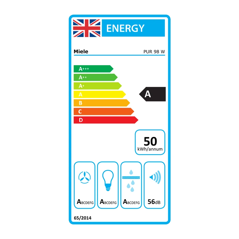 Miele DAPUR98W Chimney Hood