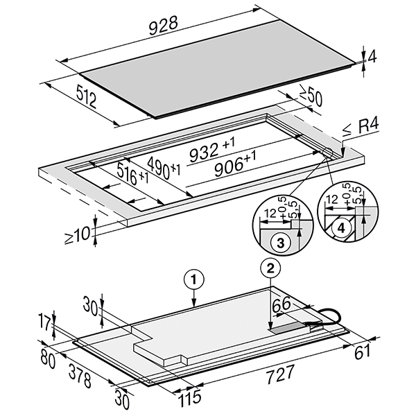 Miele KM7629FX FlexInduction Hob.jpg