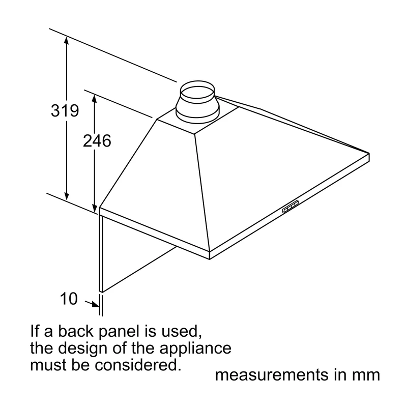 Neff D62PBC0N0B N30 Chimney Hood