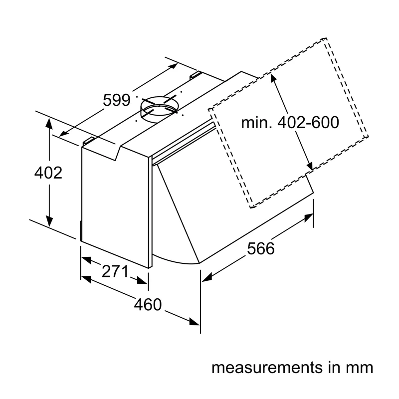Neff D64MAC1X0B N30 Integrated Hood