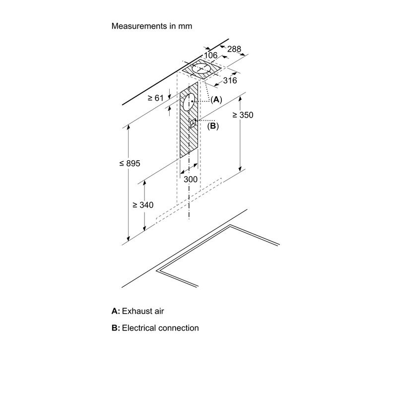 Neff D97BDN2S0B N70 Box Chimney Hood