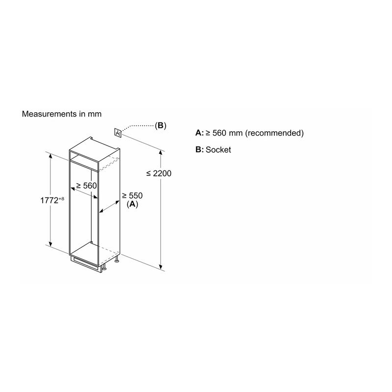 Neff KI7861FE0G N30 Fridge Freezer