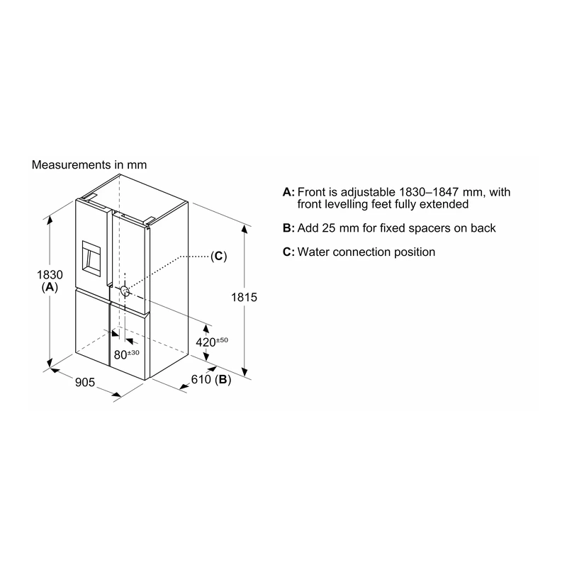 Neff KM3963XE0 N70 Fridge Freezer