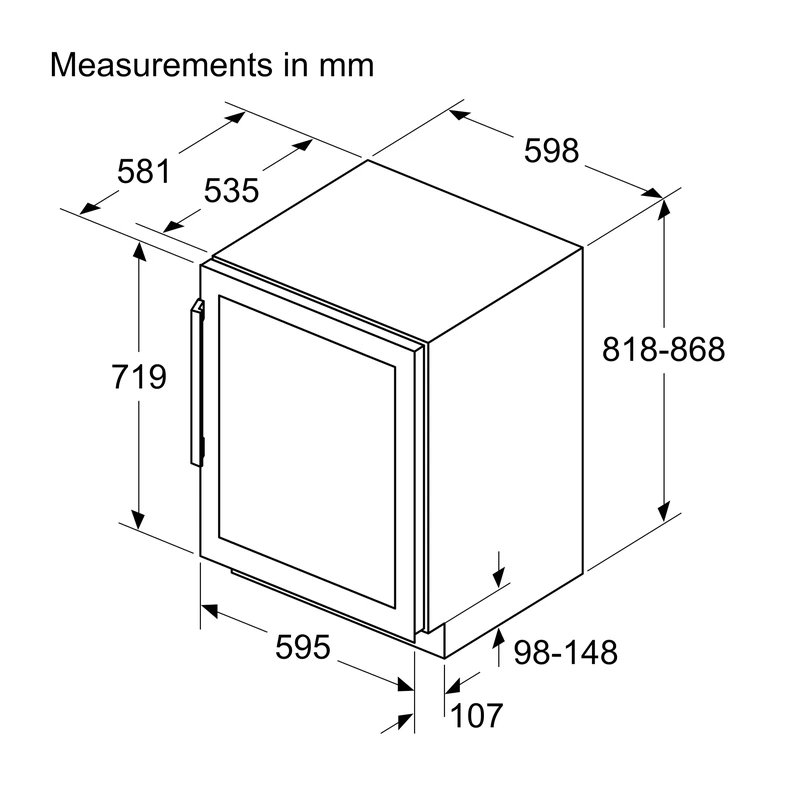 Neff KU9213HG0G N70 Winecellar