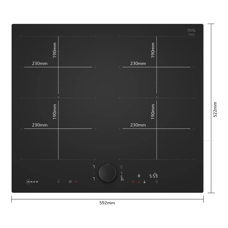 Neff T66NUX4A0 N90 Venting FlexInduction Hob