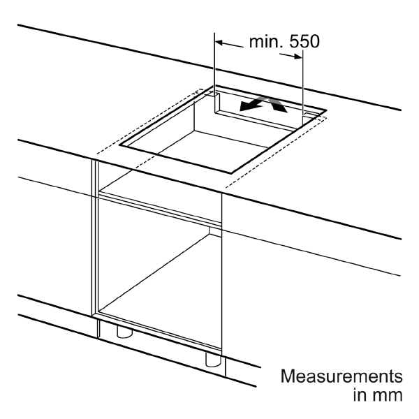 Neff T66NUX4A0 N90 Venting FlexInduction Hob