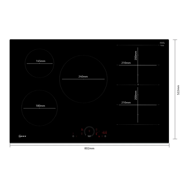 Neff T68FHV4L0 N70 FlexInduction Hob