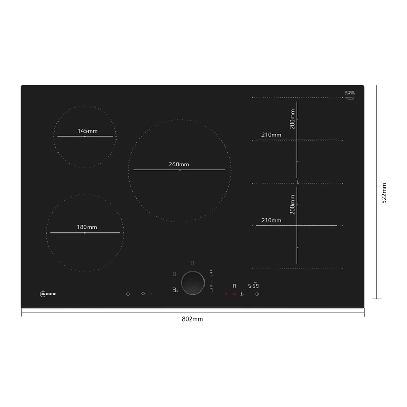 Neff T68FUV4L0 N90 FlexInduction Hob