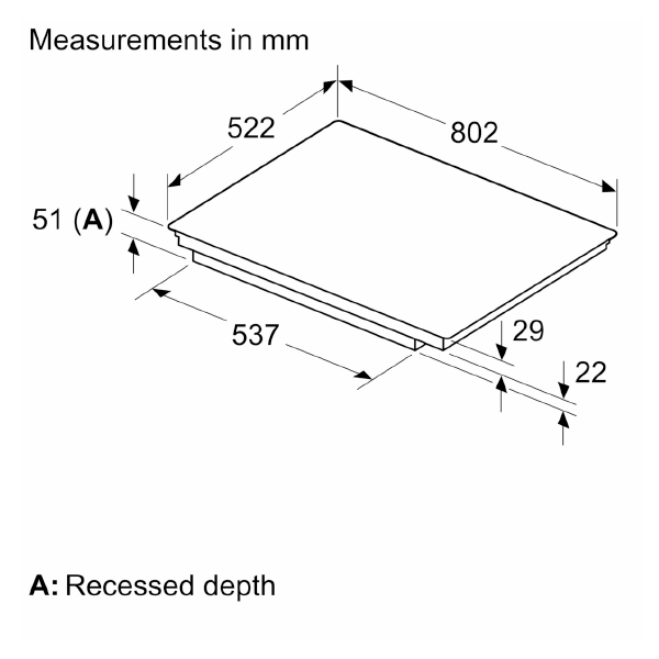 Neff T68NUV4A0 N90 Venting FlexInduction Hob