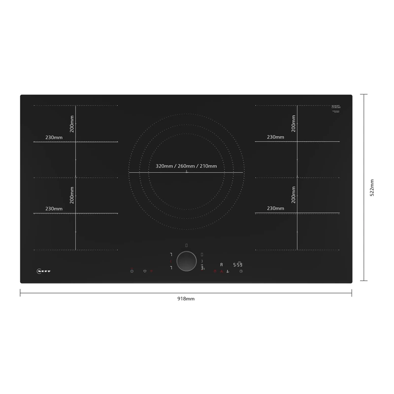 Neff T69FUV4L0 N90 FlexInduction Hob