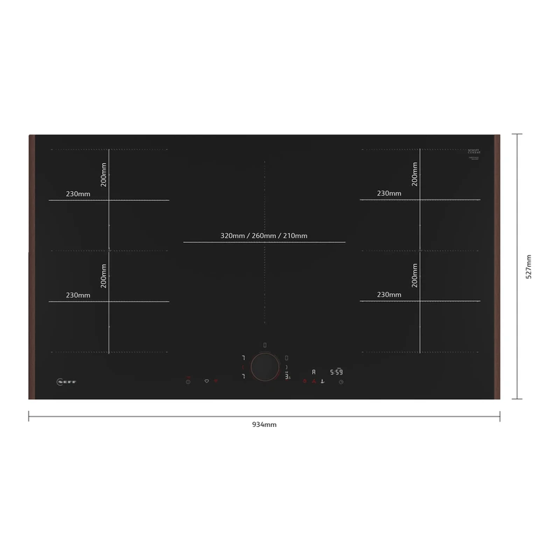 Neff T69YYV4C0 N90 Flex Design FlexInduction Hob