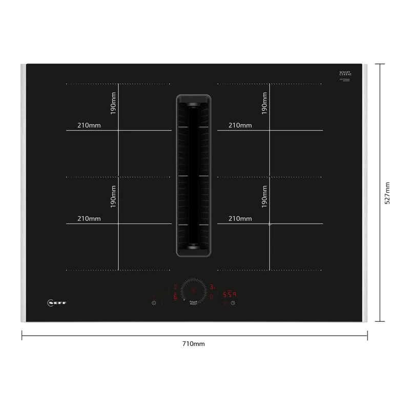 Neff V57THQ4L0 N70 Venting FlexInduction Hob