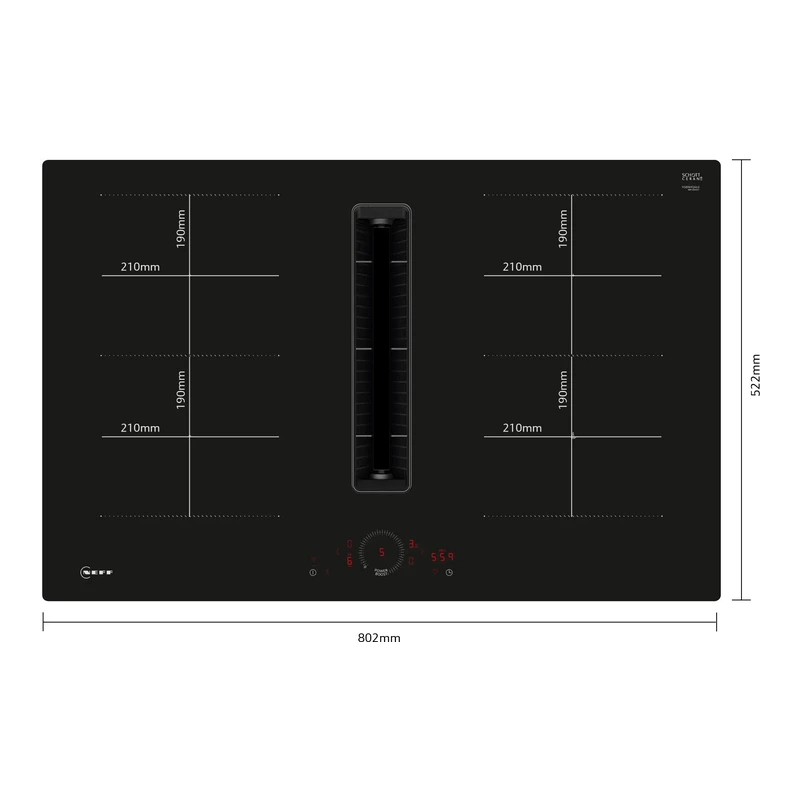 Neff V58NHQ4L0 N70 Venting FlexInduction Hob