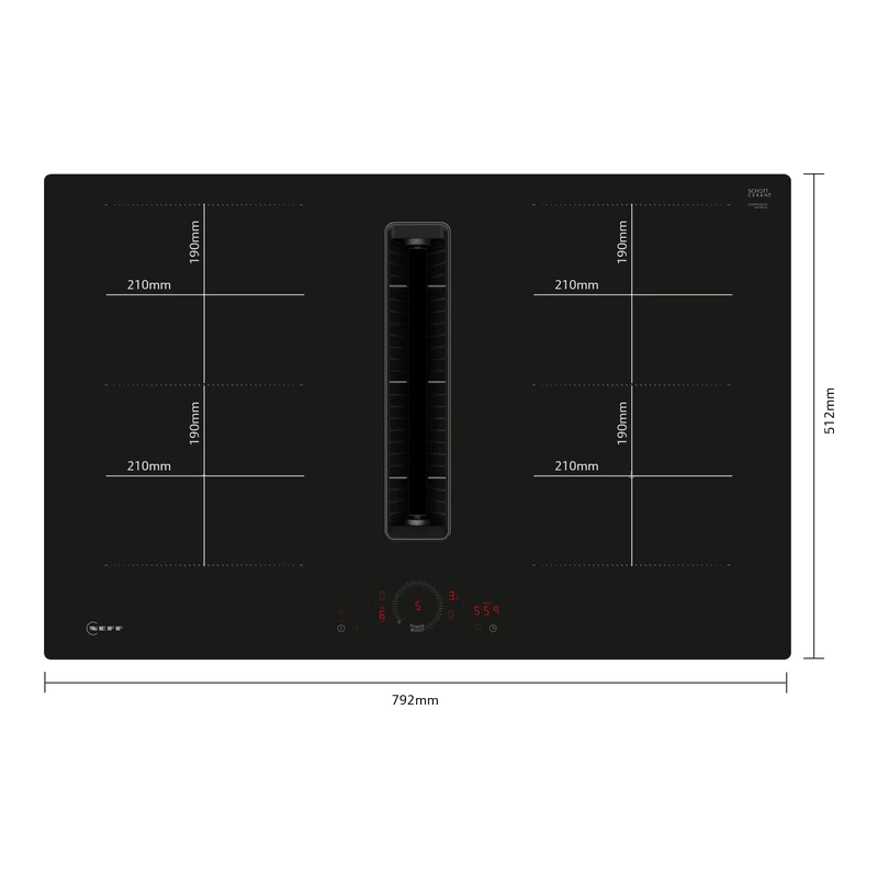 Neff V58PHQ4C0 N70 Venting FlexInduction Hob