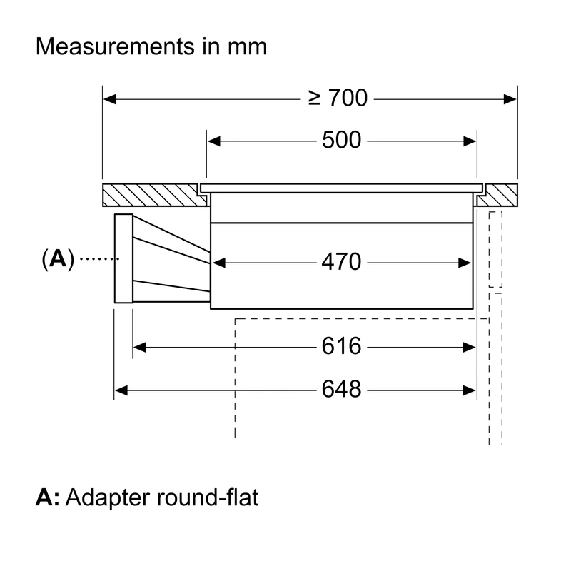 Neff V58PHQ4C0 N70 Venting FlexInduction Hob