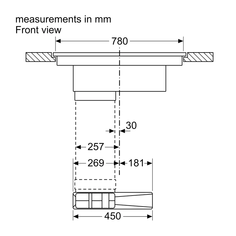 Neff V58PHQ4C0 N70 Venting FlexInduction Hob