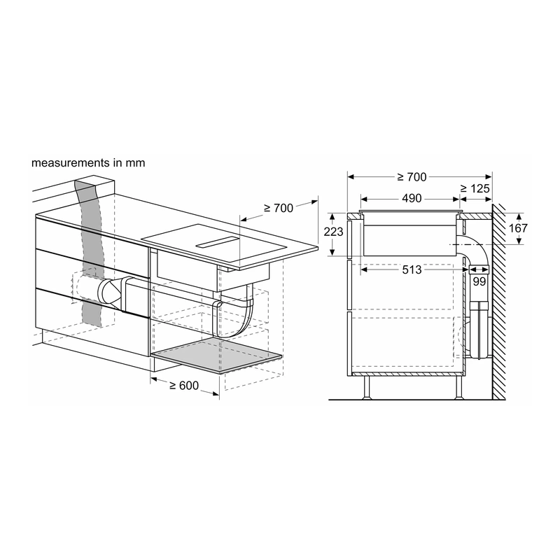 Neff V68FUX4L0 N90 Venting FlexInduction Hob