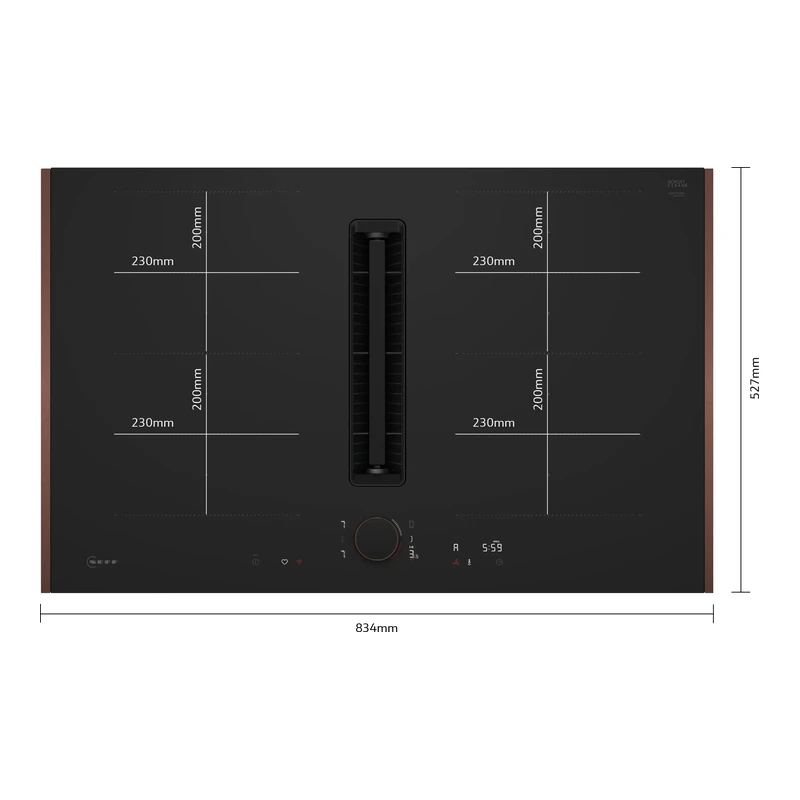 Neff V68YYX4B0 N90 Flex Design FlexInduction Venting Hob