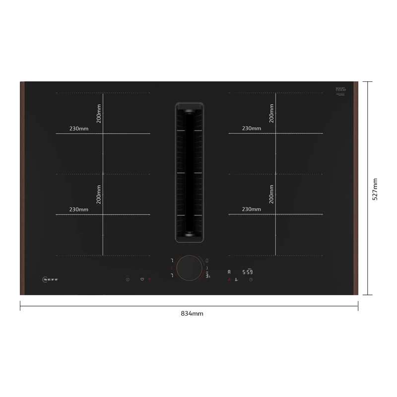 Neff V68YYX4C0 N70 Flex Design FlexInduction Venting Hob