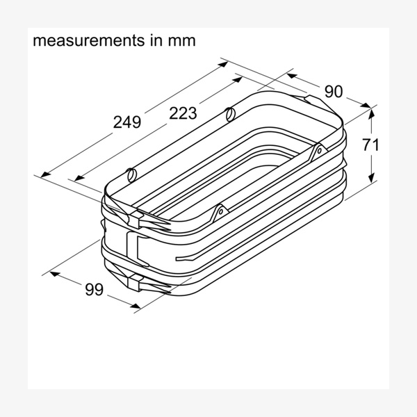 Neff Z861SS1 Connection Piece use between Straight Ducting & Bends