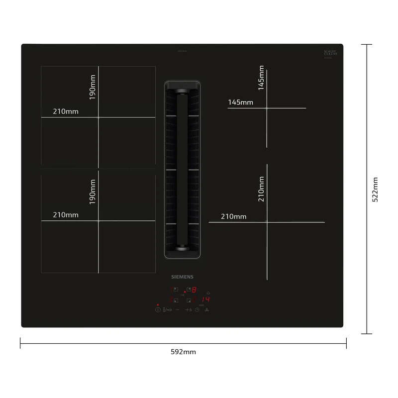 Siemens ED611BS16E iQ300 Venting Induction Hob