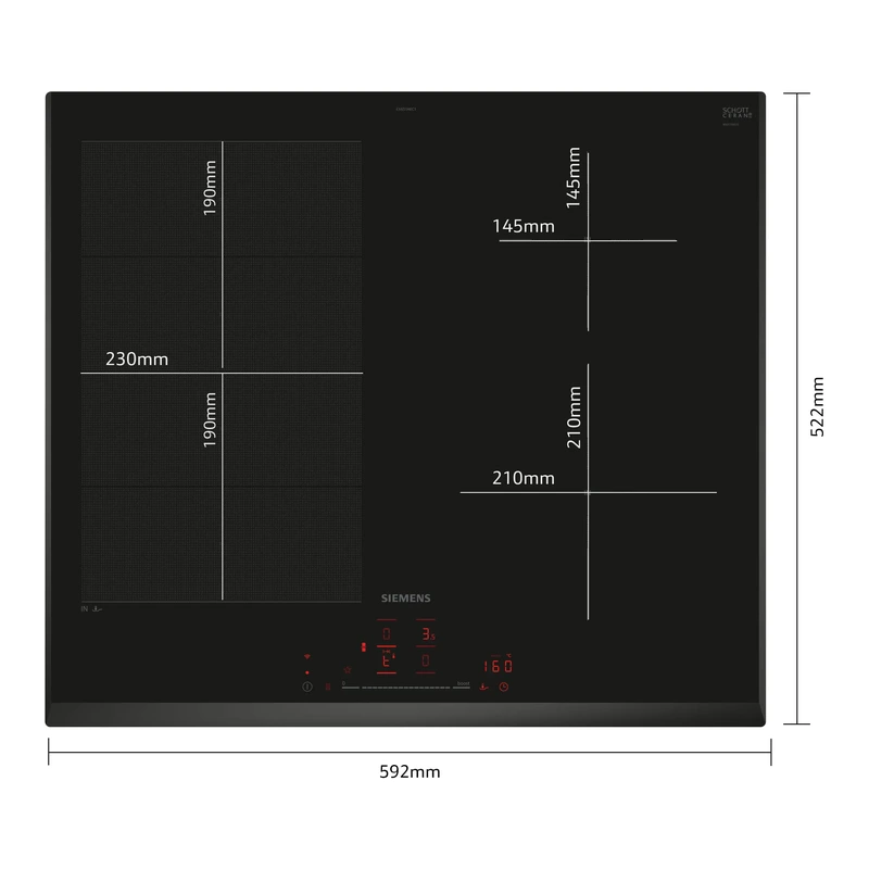 Siemens EX651HEC1E iQ700 FlexInduction Hob