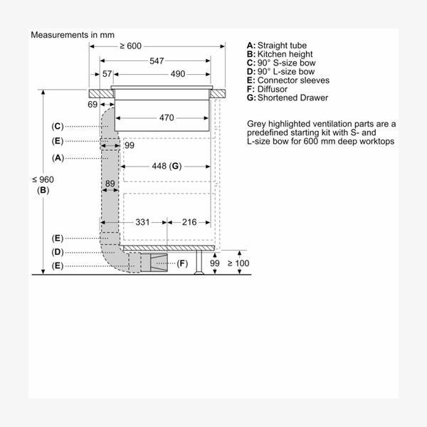 Siemens HZ9VDKR1 Recirculation starter kit