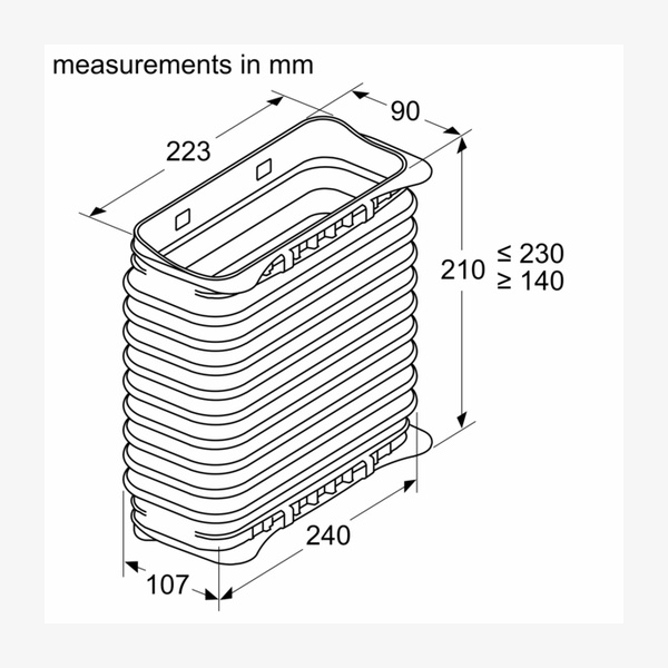 Siemens HZ9VDSS2 Flexible Connection piece for use between straight channel ducting components and b