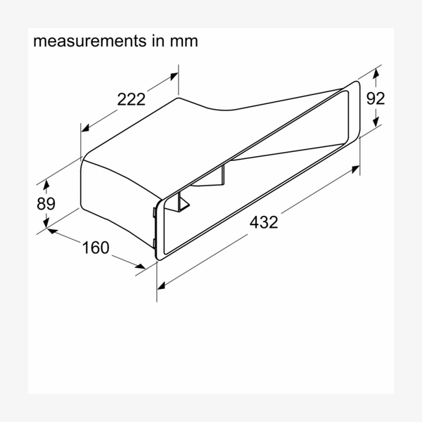 Siemens HZ9VRPD1Diffusor for ducted recirculation